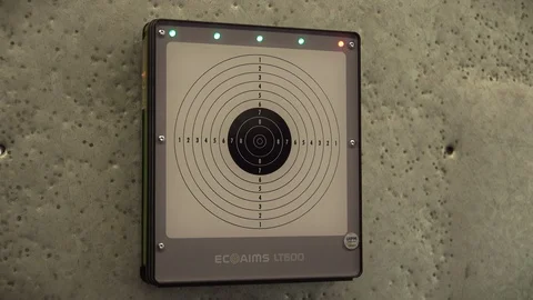 Olympic shooting - Target close up Stock Footage 117186153