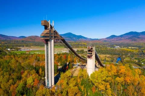Olympic Ski Jumps Stock Photos