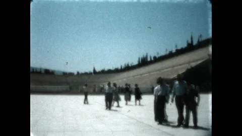 Olympic Stadium Athens 1966 Stock Footage 146052075