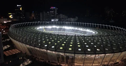 Olympic Stadium in Kiev 스톡 동영상 80919754