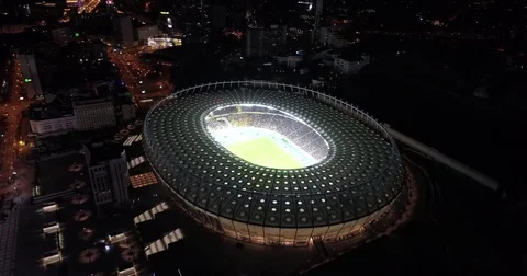 Olympic Stadium in Kiev 스톡 동영상 80920798