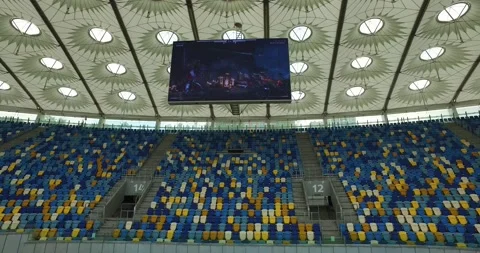Olympic Stadium in Kiev Stock Footage 151557271