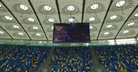 Olympic Stadium in Kiev Stock Footage 151557471