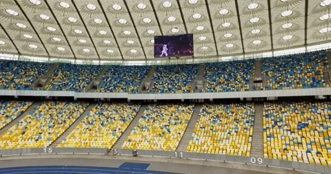 Olympic Stadium in Kiev Stock Footage 151557534