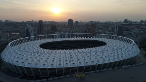 Olympic stadium in Kiev(Ukraine) Stock Footage 91614419