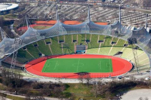 The olympic stadium in munich Stock Photos