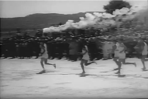 The Olympic Torch Relay Japan 1964 Stock Footage 296073532