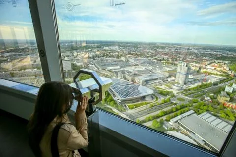 Olympic Tower Munich Stock Photos