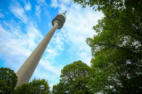 Olympic Tower in Munich Stock Photos