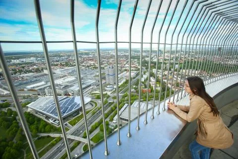 Olympic Tower Munich Stock Photos