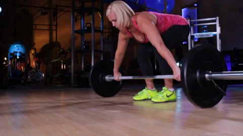 Olympic Weight Lifting Training Stock Footage 39153466