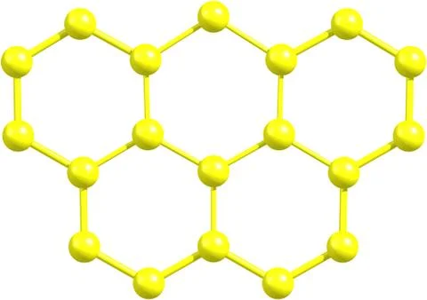 Olympicene molecular structure on white Stock Illustration