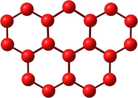 Olympicene molecular structure on white Stock Illustration