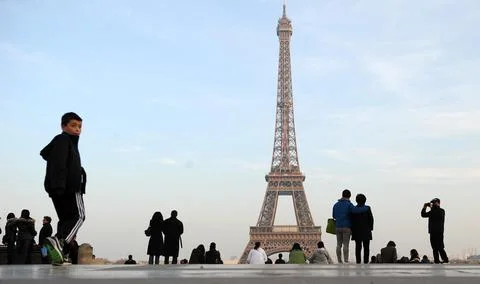 Olympics 2012 Feature The Eiffel Tower Paris France. Stock Photos