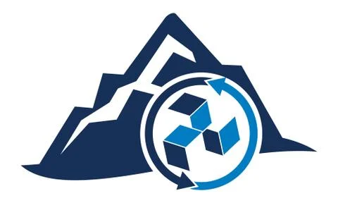Olympus Container Shipping Service 库存插图