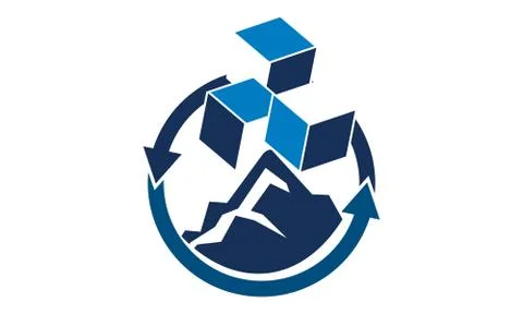 Olympus Container Shipping Service Stock-Illustration