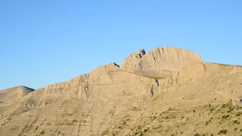 Olympus mountain summit panorama Stock Footage 156561619