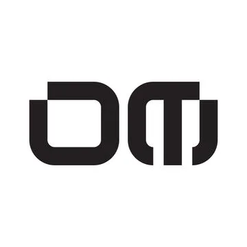 Om initial letter vector logo icon Illustrazione stock