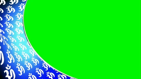 Om jacket on green screen chroma key for spiritual program Stock Footage 146179193