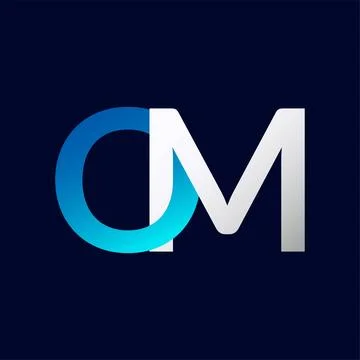 OM Letter logo design vector template. Stock Illustration