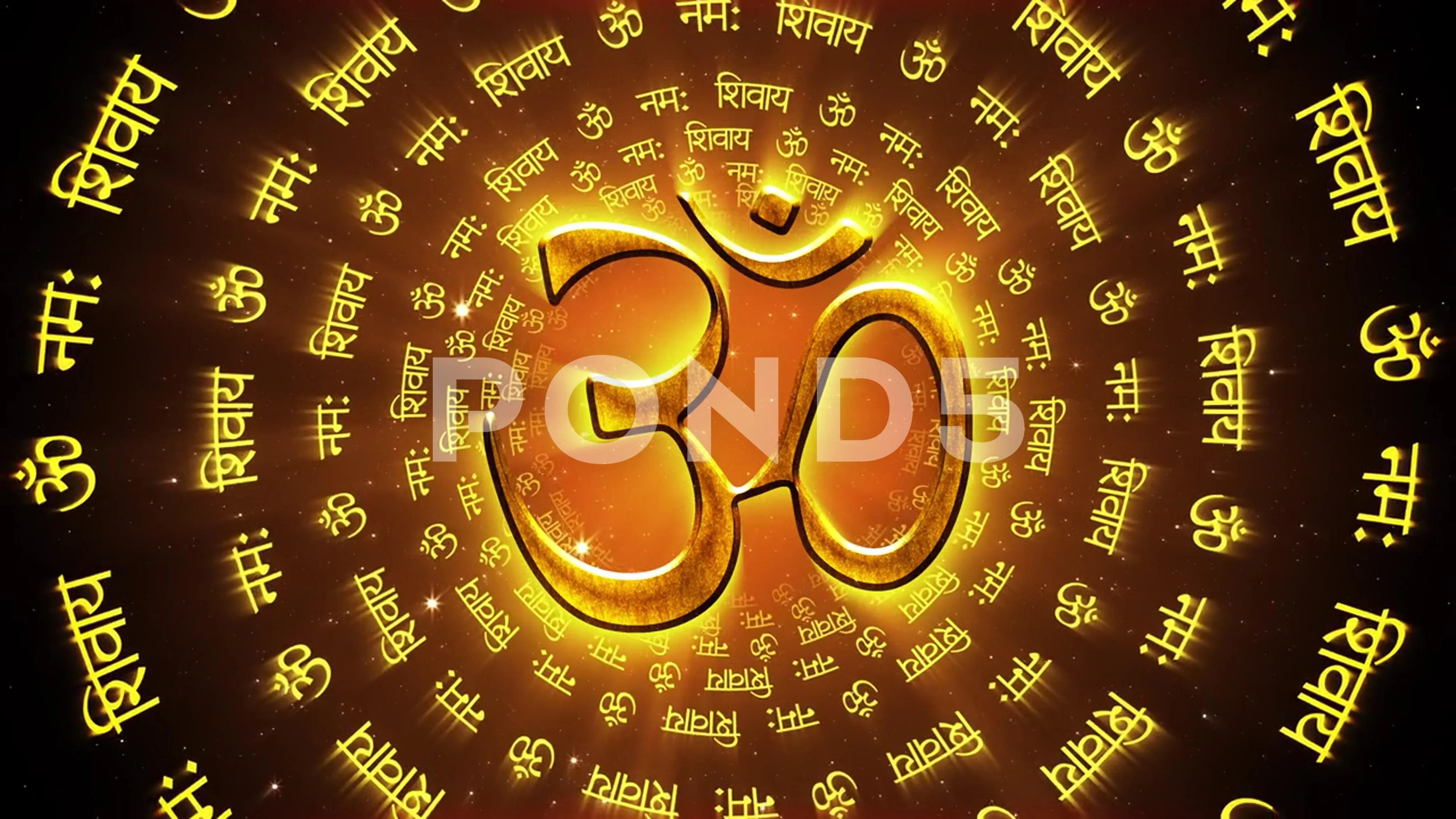 Om Namah Shivaya Background | Stock Video | Pond5