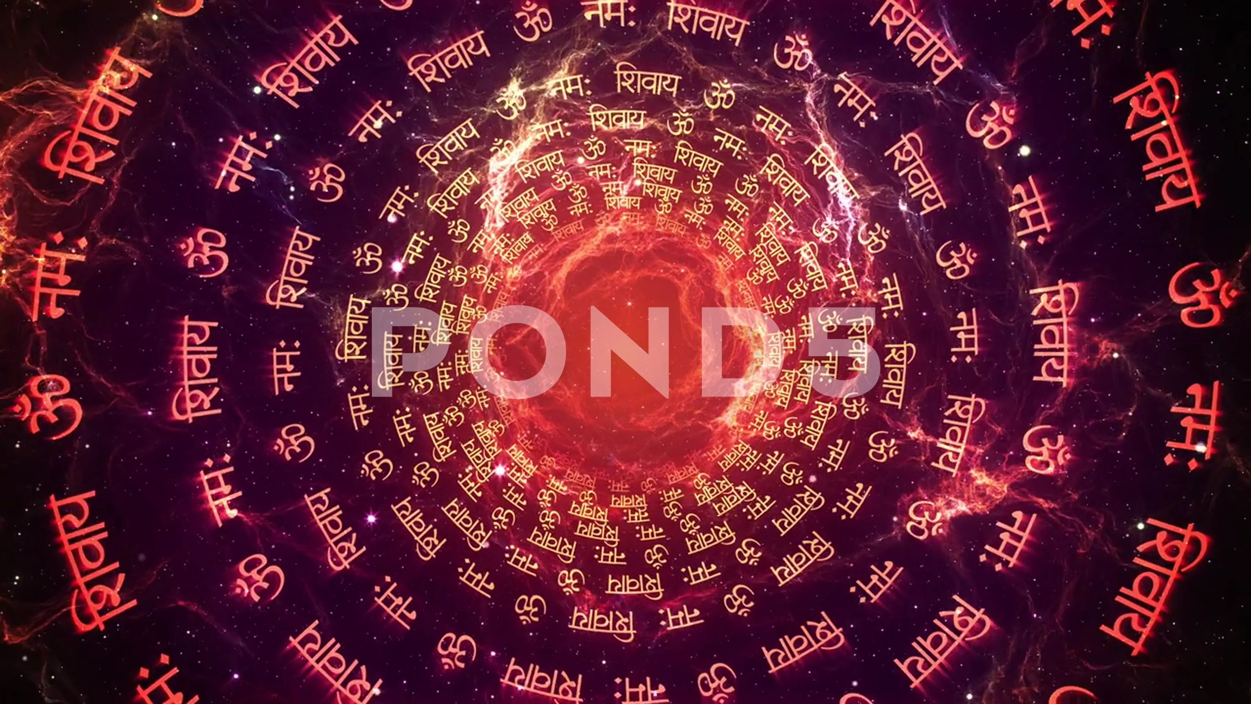 Om Namah Shivaya Cosmos Background | Stock Video | Pond5