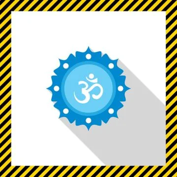 Om sign Stock-Illustration