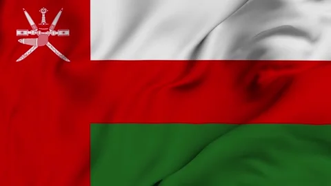 Oman 4K waving flag in loop Stock Footage 139565541