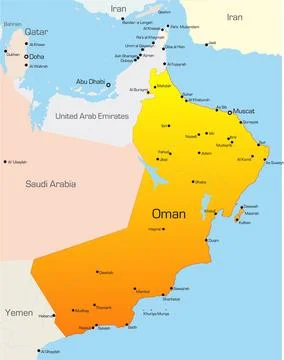 Oman Abstract vector color map of Oman country Copyright: xZoonar.com/Rusl... Stock Photos