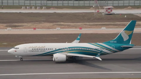Oman Air Boeing 737 MAX Passenger Stock Video Pond5
