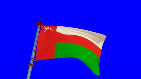 Oman Flag in 3D Stock Footage 157384474
