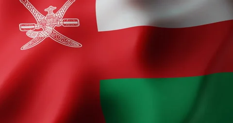 OMAN Flag Animation,  OMANI Background Colors  (3D Rendered Animation) Stock Footage 170268336