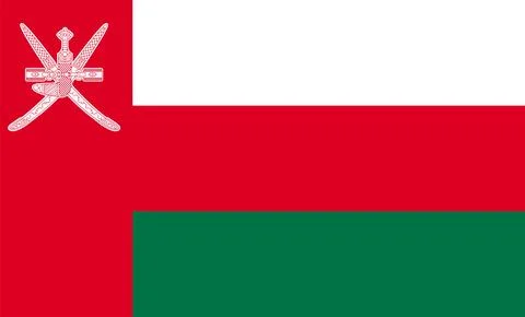 Oman Flag Design Stock Illustration