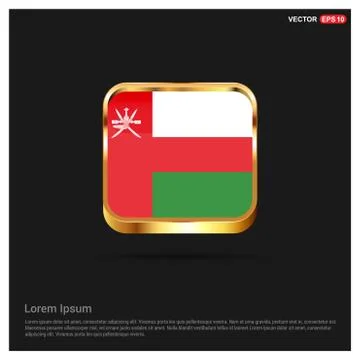 Oman flag design vector Illustrazione stock