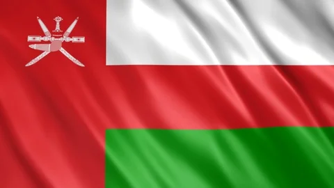 Oman Flag Stock Footage 123888778