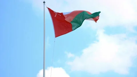 Oman Flag Stock Footage 168578425