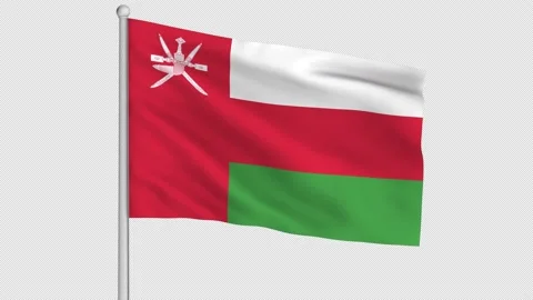 Oman Flag Video stock 219407150