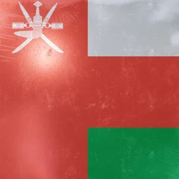 Oman flag icon Stock Illustration