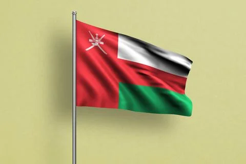 Oman flag Stock Illustration
