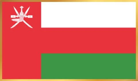 Oman Flag Illustration Stock Illustration