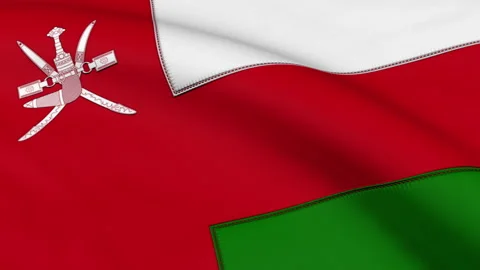 Oman Flag Loop Stock Footage 241214560