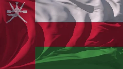 Oman Flag Loop Stock Footage 295733745