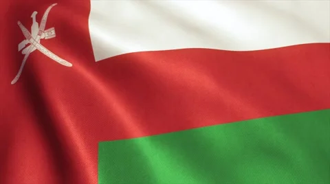 Oman Flag Loop Video Animation 4K Stock Footage 68052164