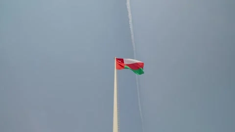 Oman Flag Oman Stock Footage 243130200