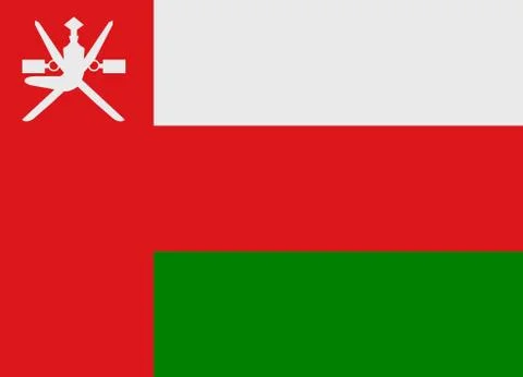 Oman flag vector 스톡 일러스트