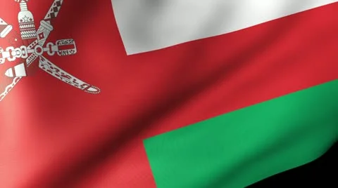 Oman Flag Waving Stock Footage 12229899