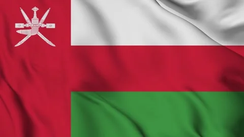 Oman flag Waving Stock Footage 294136600