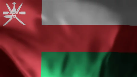 Oman Flag Waving Seamless Looping Animation 4k Stock Footage 252327378