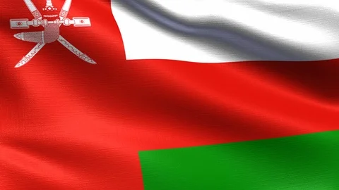 Oman Looping Flag 4K Vídeos de archivo 108061169