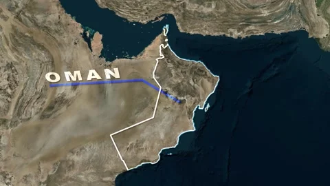 Oman Map Animation Stock Footage 273876014